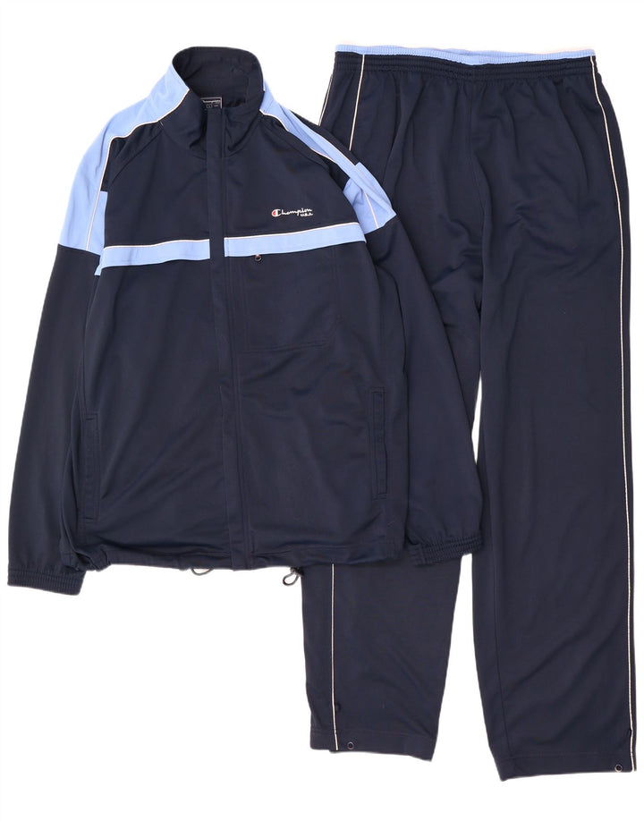 Champion Herren-Trainingsanzug, groß, Marineblau, Farbblock