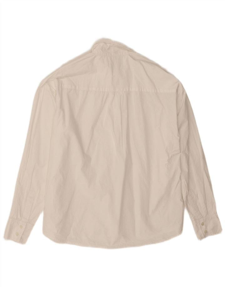 Trussardi Damen-Oversize-Hemd IT 38 XS aus weißer Baumwolle