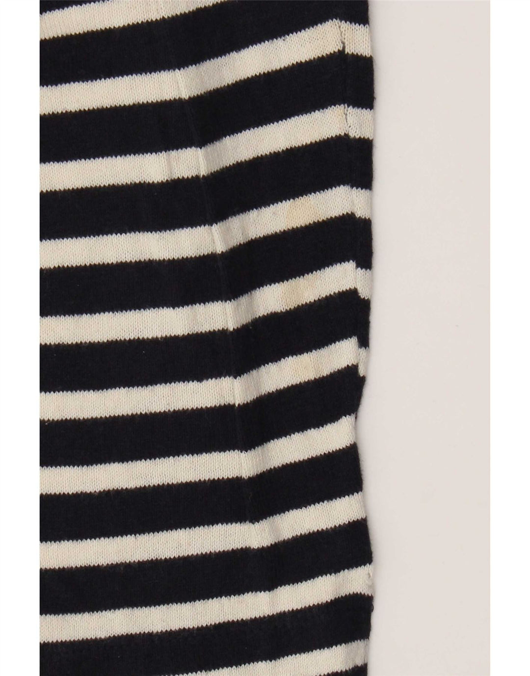 Zara Herren-Oberteil, langärmelig, groß, marineblau, gestreift, Baumwolle