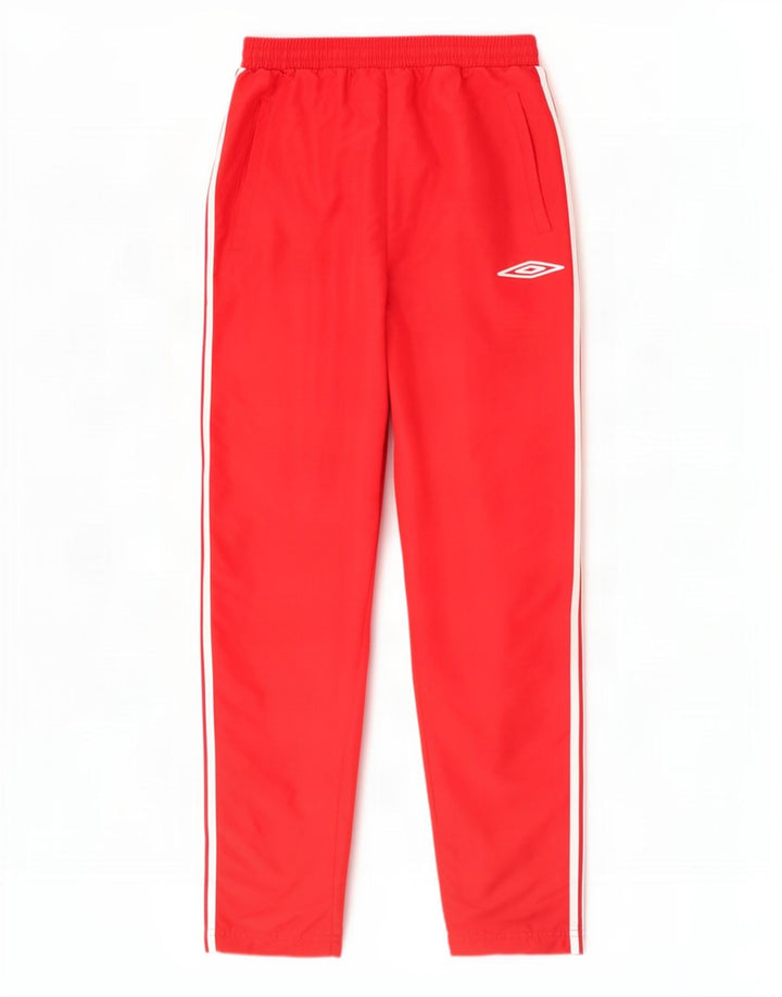 Umbro Herren-Trainingshose aus mittelrotem Colourblock-Polyester
