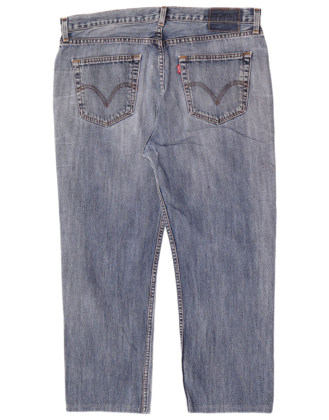 Levi's Herren verkürzte gerade Jeans W38 L26 blaue Baumwolle