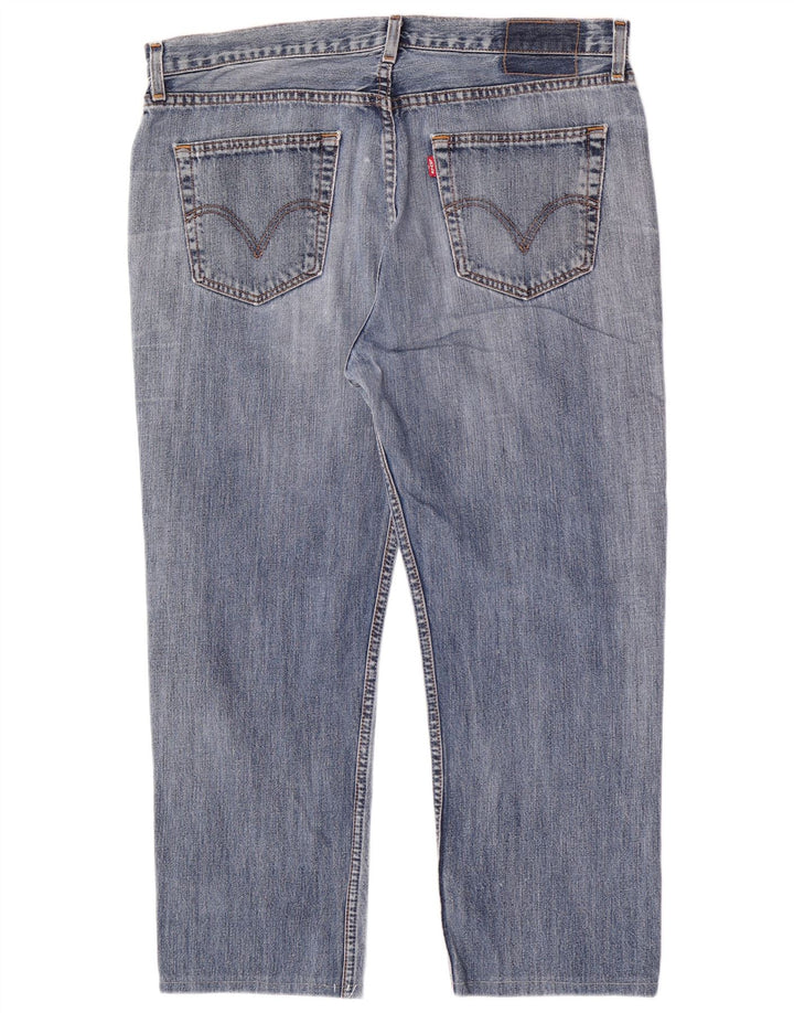 Levi's Herren verkürzte gerade Jeans W38 L26 blaue Baumwolle
