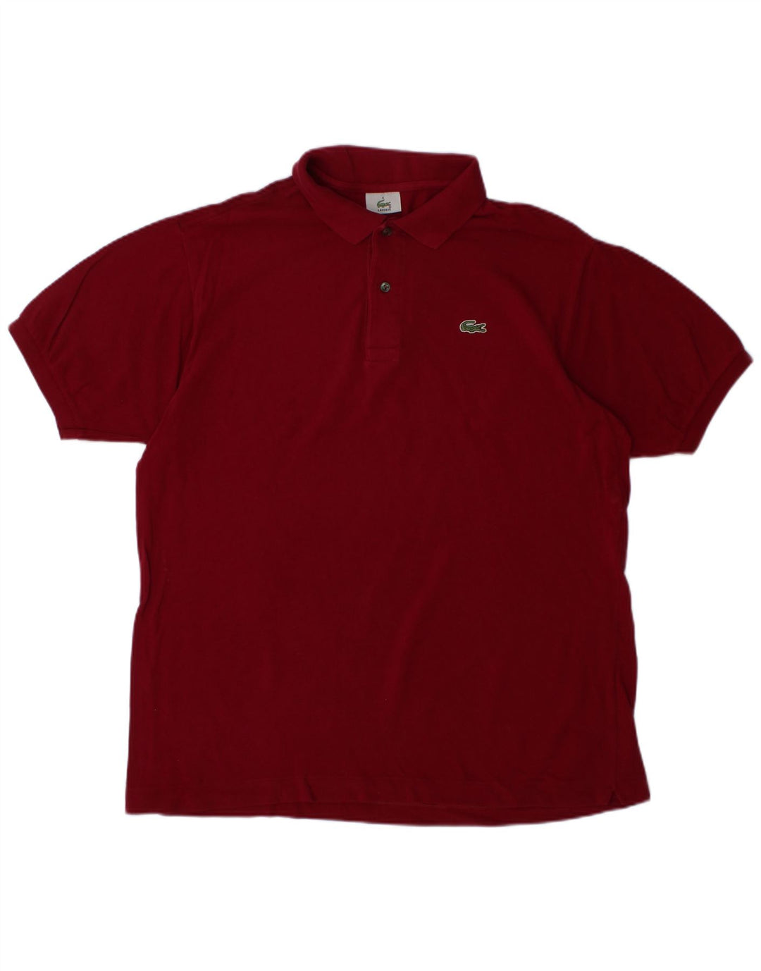 LACOSTE Herren-Poloshirt, Größe 6 XL, kastanienbraune Baumwolle
