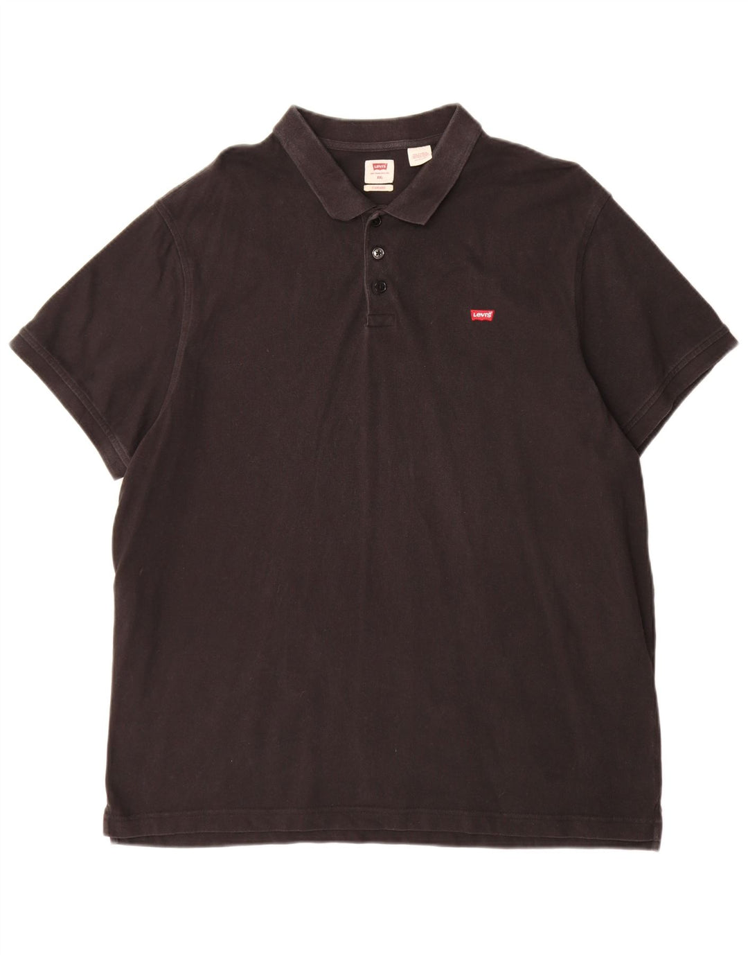 Levi's Herren Standard Poloshirt 2XL Schwarz Baumwolle
