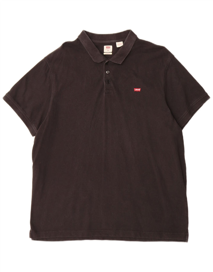 Levi's Herren Standard Poloshirt 2XL Schwarz Baumwolle