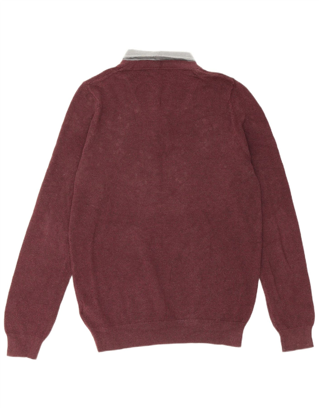 Marks & Spencer Herren-Pullover mit Rollkragen, reguläre Passform, Größe S, Burgunderrot