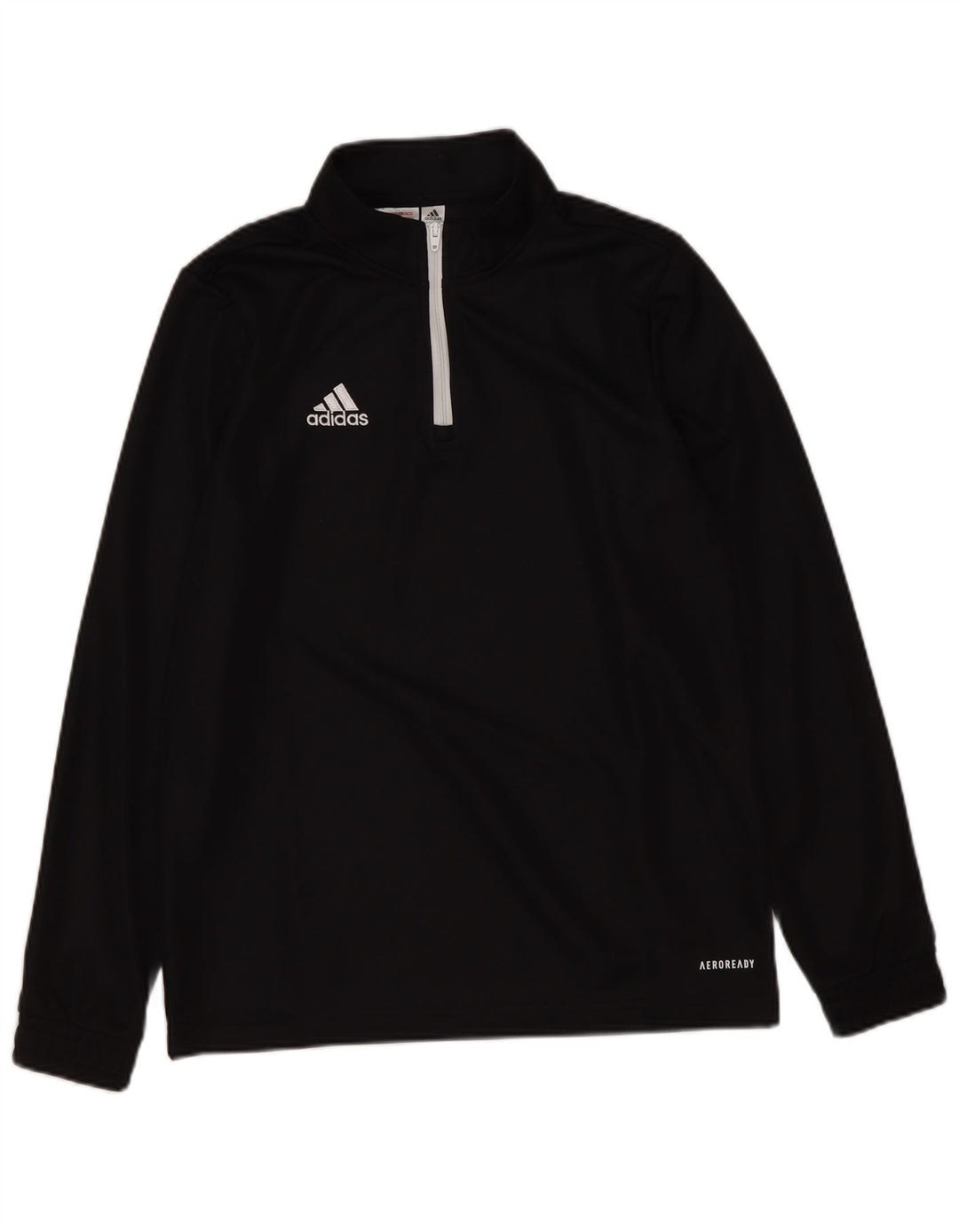 Adidas Jungen Aeroready Zip Neck Pullover Trainingsanzug Top 11-12 Jahre Schwarz