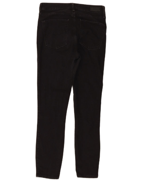 Abercrombie & Fitch Damen High Rise Skinny Jeans W26 L26 Schwarze Baumwolle