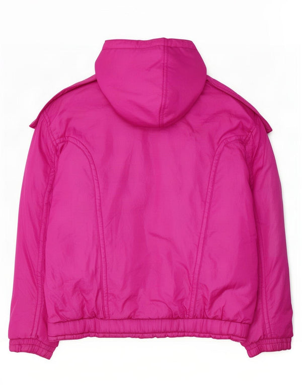 MARILENA Womens Military Hooded Loose Fit Skijacke IT 46 Large Pink