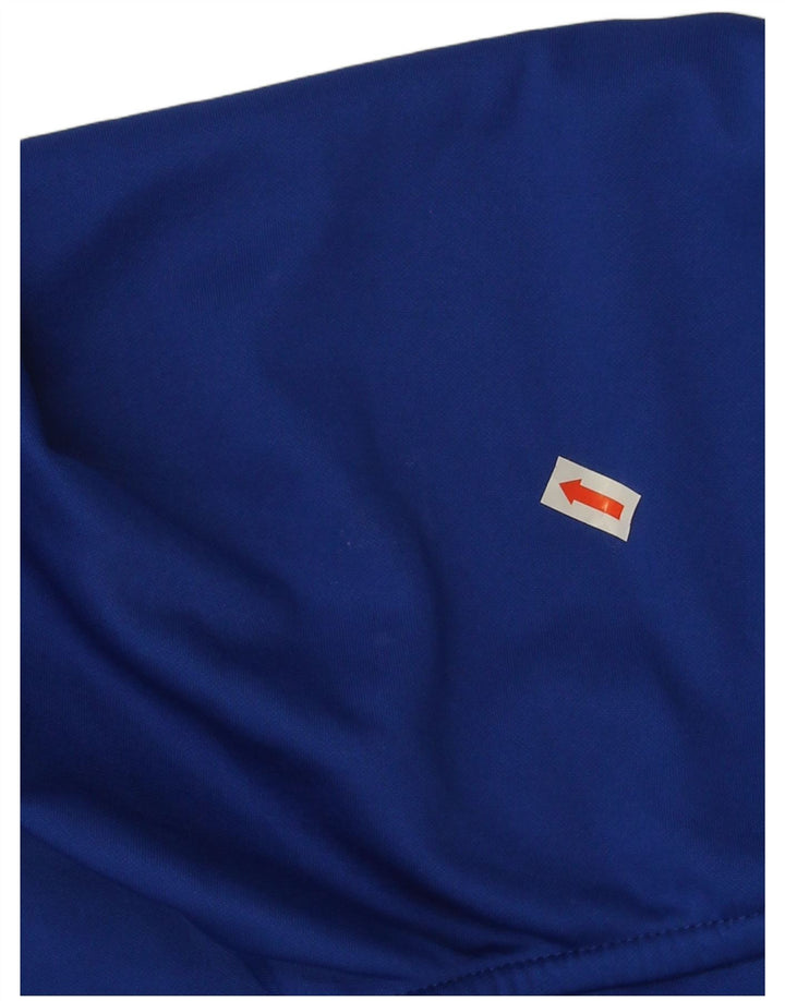 Lotto Herren-Sweatshirt mit grafischem Reißverschluss, Größe L, blau, Polyester