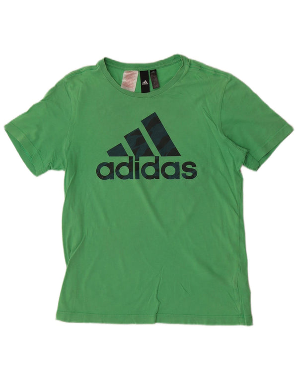 Adidas Jungen Graphic T-Shirt Top 13–14 Jahre, grüne Baumwolle