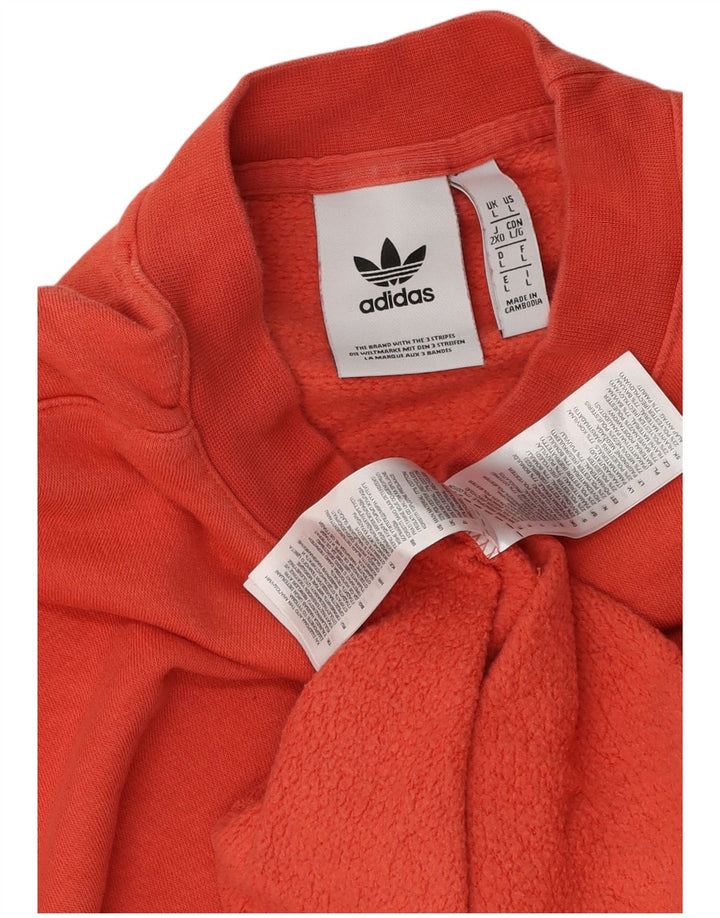 Adidas Herren Grafik-Sweatshirt-Pullover, groß, orange, Baumwolle