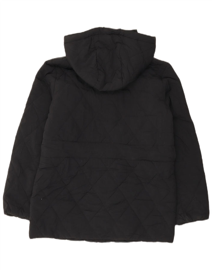 Marks & Spencer Damen-Kapuzen-Übergröße, wattierte Jacke, Gr. 8, Schwarz