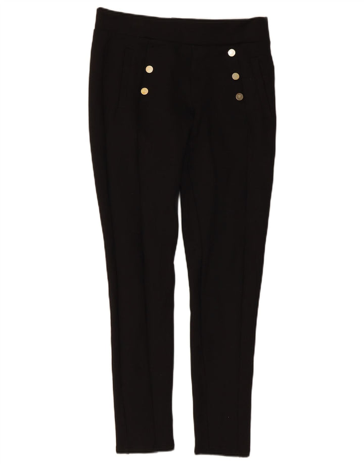 Schmale, kurze Hose von Zara für Damen, mittelgroß, W28, L25, schwarze Viskose
