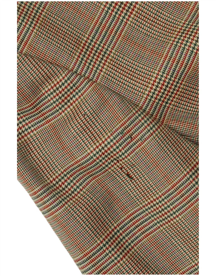 Burberrys Damen-Blazerjacke mit 2 Knöpfen, UK 14, große grüne Wolle mit Hahnentrittmuster