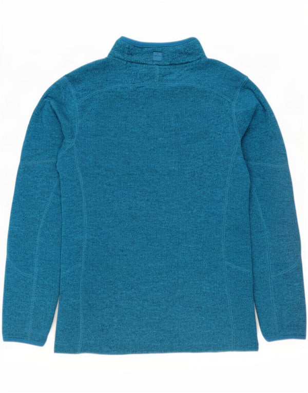 Mountain Warehouse Womens Button Neck Sweatshirt Jumper UK 12 Medium Blue