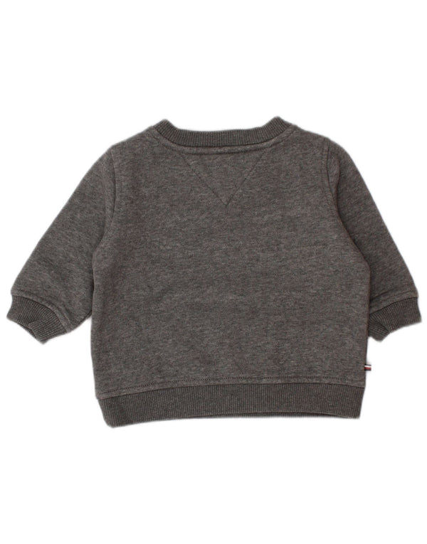 Tommy Hilfiger Baby-Jungen-Sweatshirt mit Grafik, 6–9 Monate, grau gefleckt