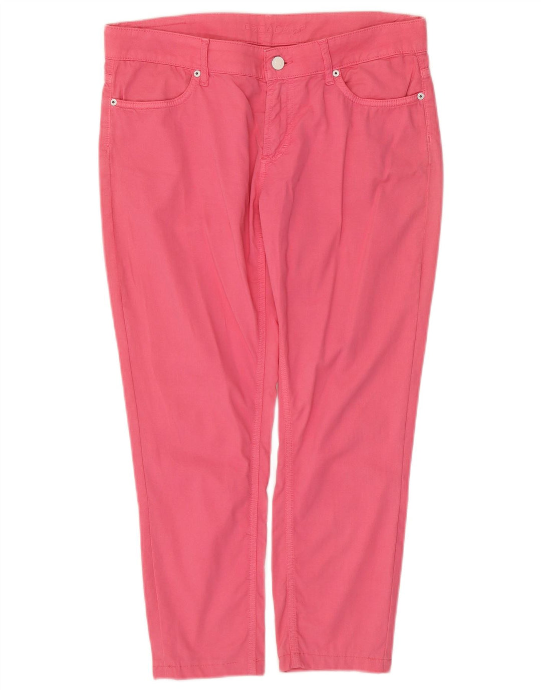 ESCADA Damen Slim Cropped-Hose EU 38 Medium W34 L24 Rosa Baumwolle