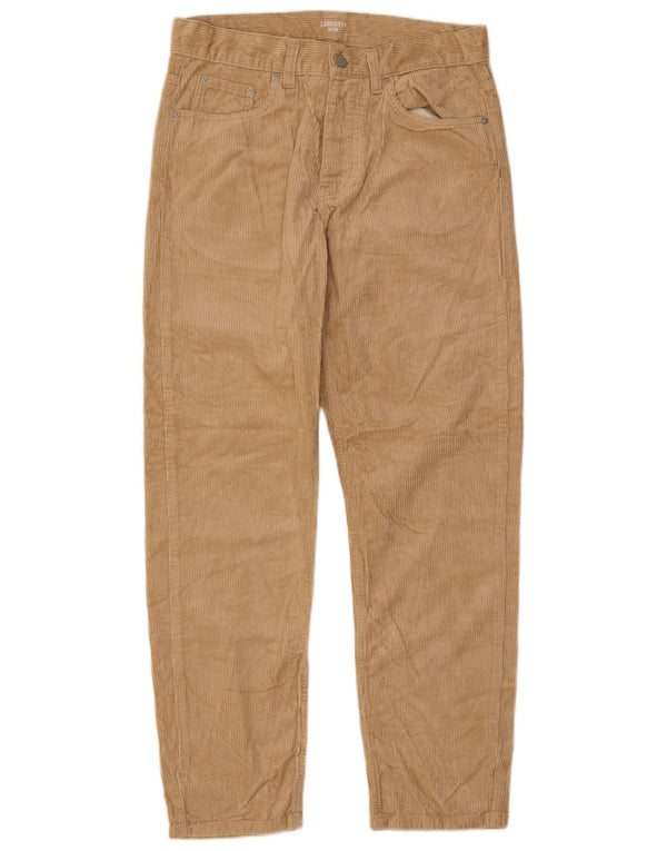 CARHARTT Herren Wip Slim Cordhose W30 L29 Beige Baumwolle