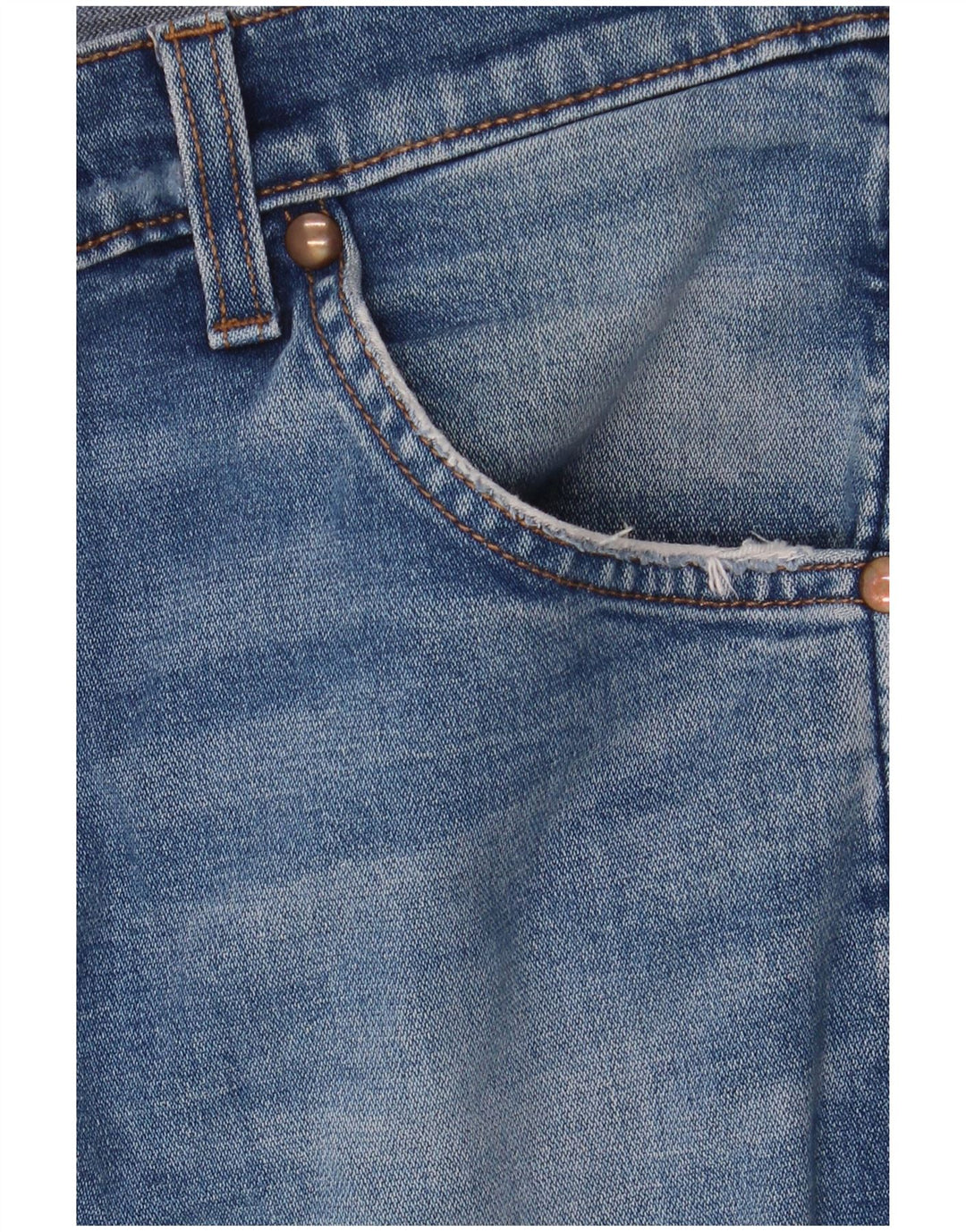 Wrangler Herren Straight Jeans W33 L32 Blaue Baumwolle