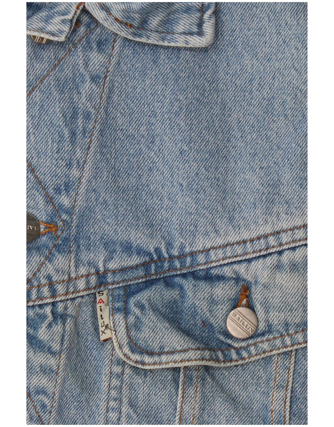 Vintage Herren Jeansweste UK 36 Small Blue