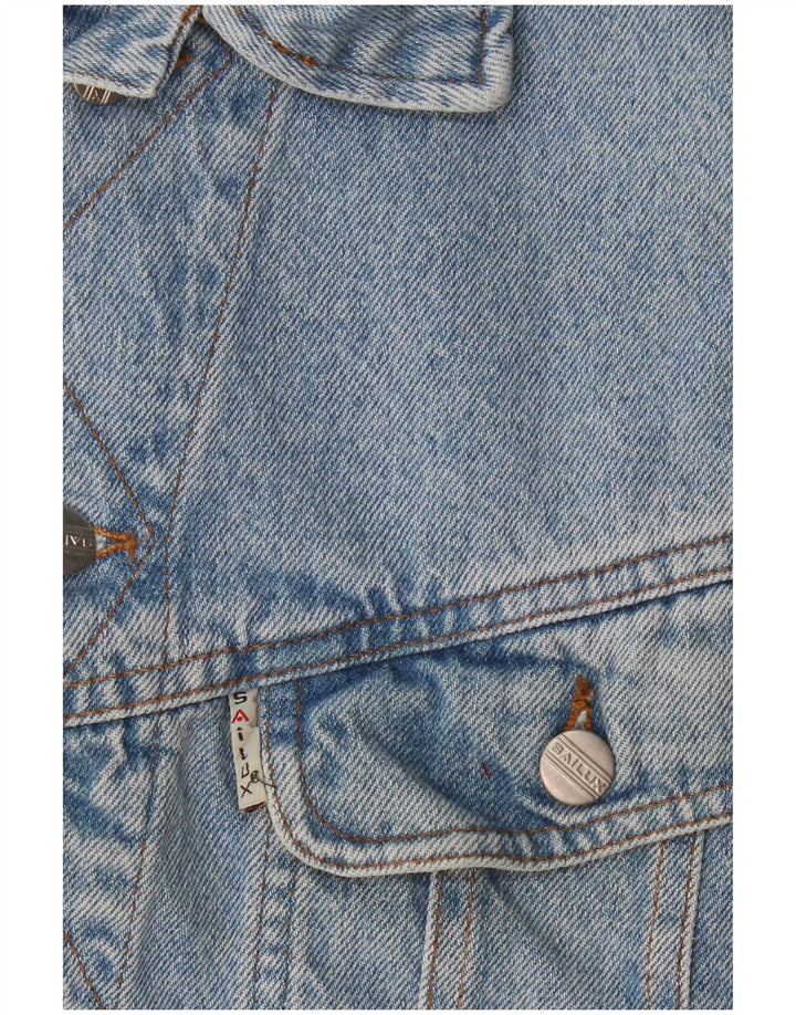 Vintage Herren Jeansweste UK 36 Small Blue