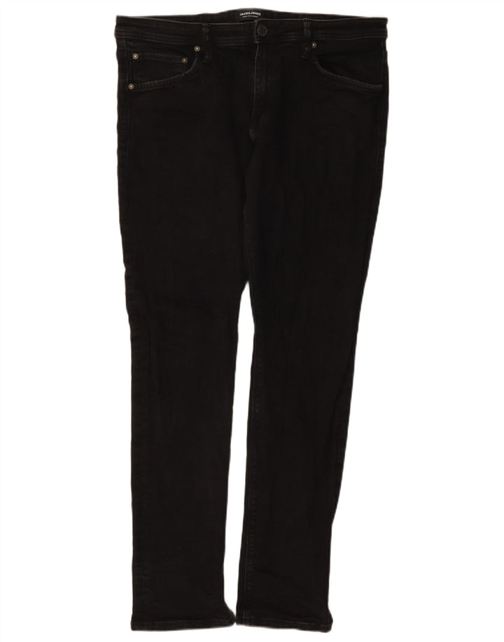Jack & Jones Herren Slim Jeans W36 L32 Schwarze Baumwolle