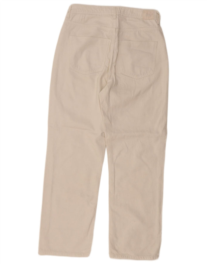 Zara Damen Straight Jeans EU 38 Small W28 L29 Weiß