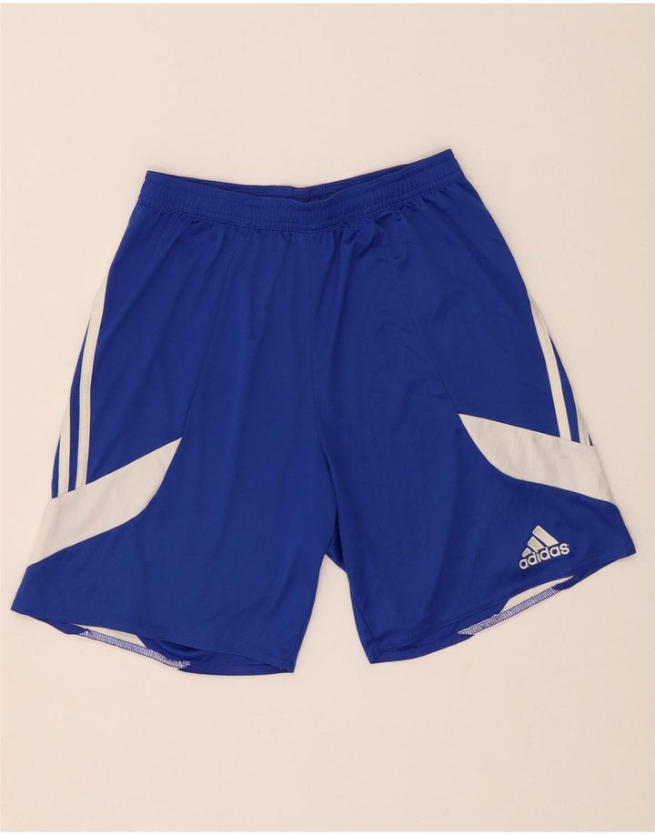 Adidas Herren Climalite Sport Shorts Small Blue Colourblock Polyester