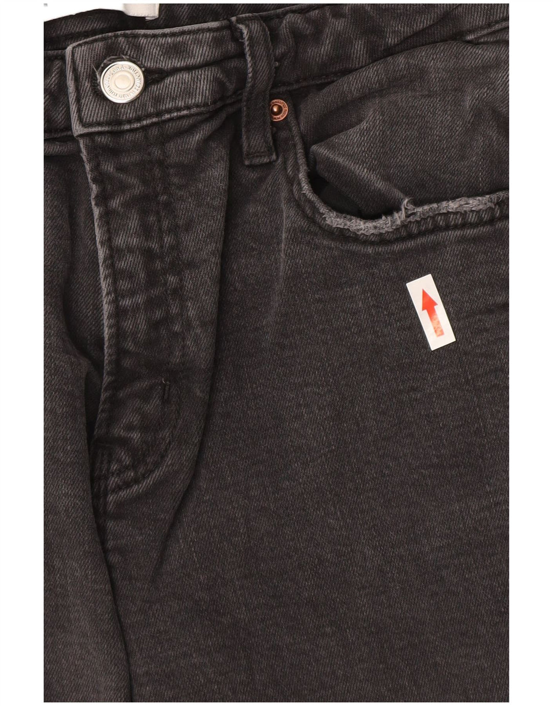 Zara Damen Straight Jeans EU 40 Medium W30 L26 Graue Baumwolle