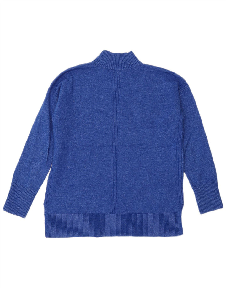 John Lewis Damen-Pullover mit Rollkragen, übergroß, Gr. 8, Blau