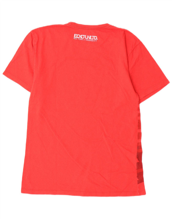 Ecko Unltd Herren-T-Shirt mit Grafik, klein, rot, geometrisch, Baumwolle
