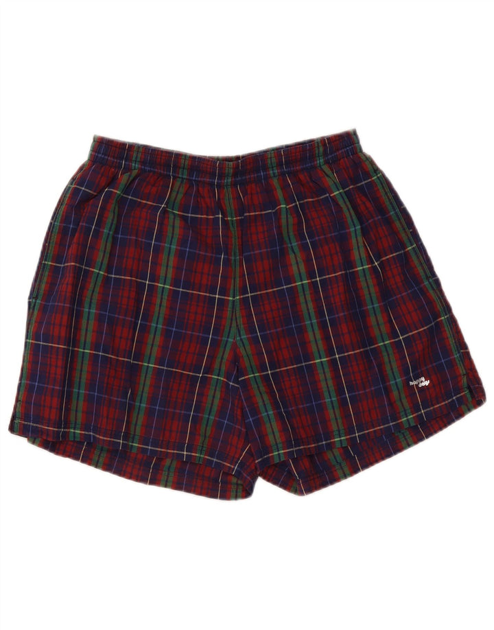 Vintage Herren Sport Shorts Klein W28 L5 Mehrfarbig kariert