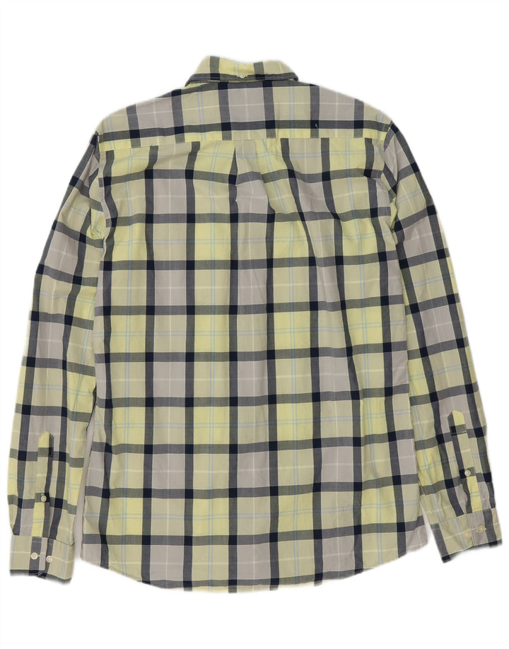 Barbour Herren-Hemd mit entspannter Passform, mittelgelbe Karo-Baumwolle