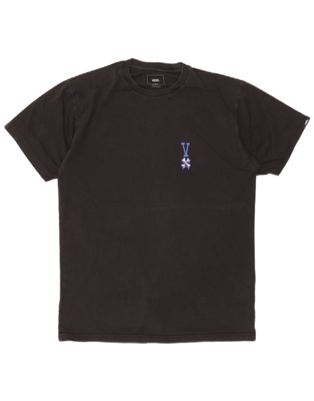 Vans Herren-T-Shirt mit klassischer Passform, mittelschwarzer Baumwolle