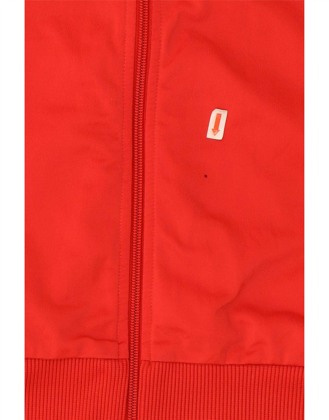 Puma Herren-Trainingsanzug-Top-Jacke, großes rotes Farbblock-Polyester