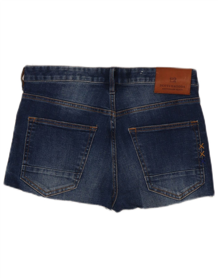 SCOTCH & SODA Damen Slim Denim Shorts W30 Medium Navy Blue Cotton