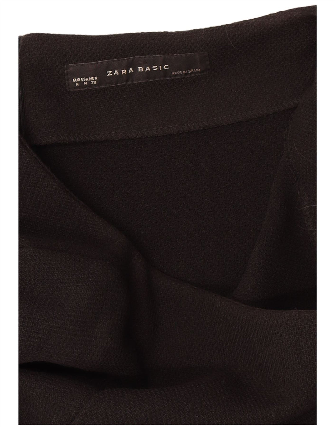 Zara Damen Etuikleid mit 3/4-Ärmeln, UK 12, Mittelschwarz