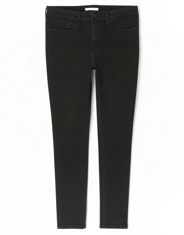 Levi's Damen High Waist Shaping Skinny Jeans W32 L32 Schwarze Baumwolle