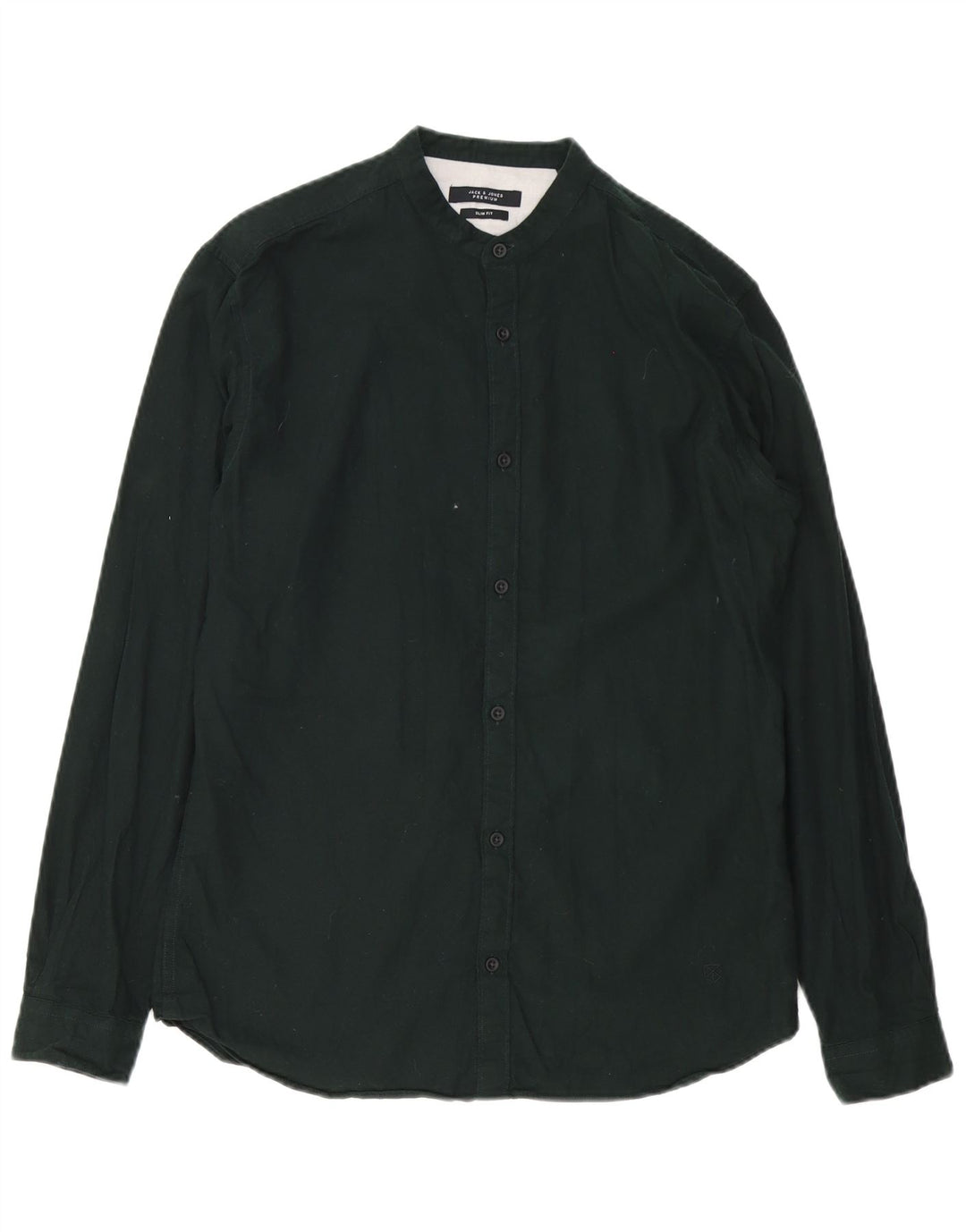 Jack & Jones Herren-Slim-Fit-Hemd, Größe 40, mittelschwarz, Baumwolle