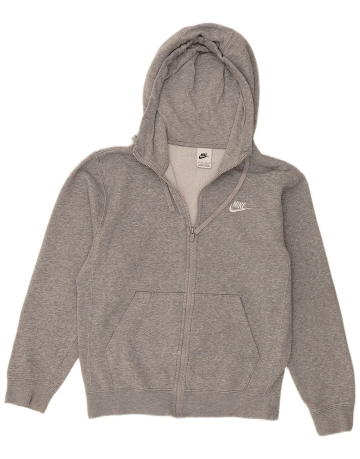 Nike Herren-Kapuzenpullover mit Reißverschluss, XS, graue Baumwolle
