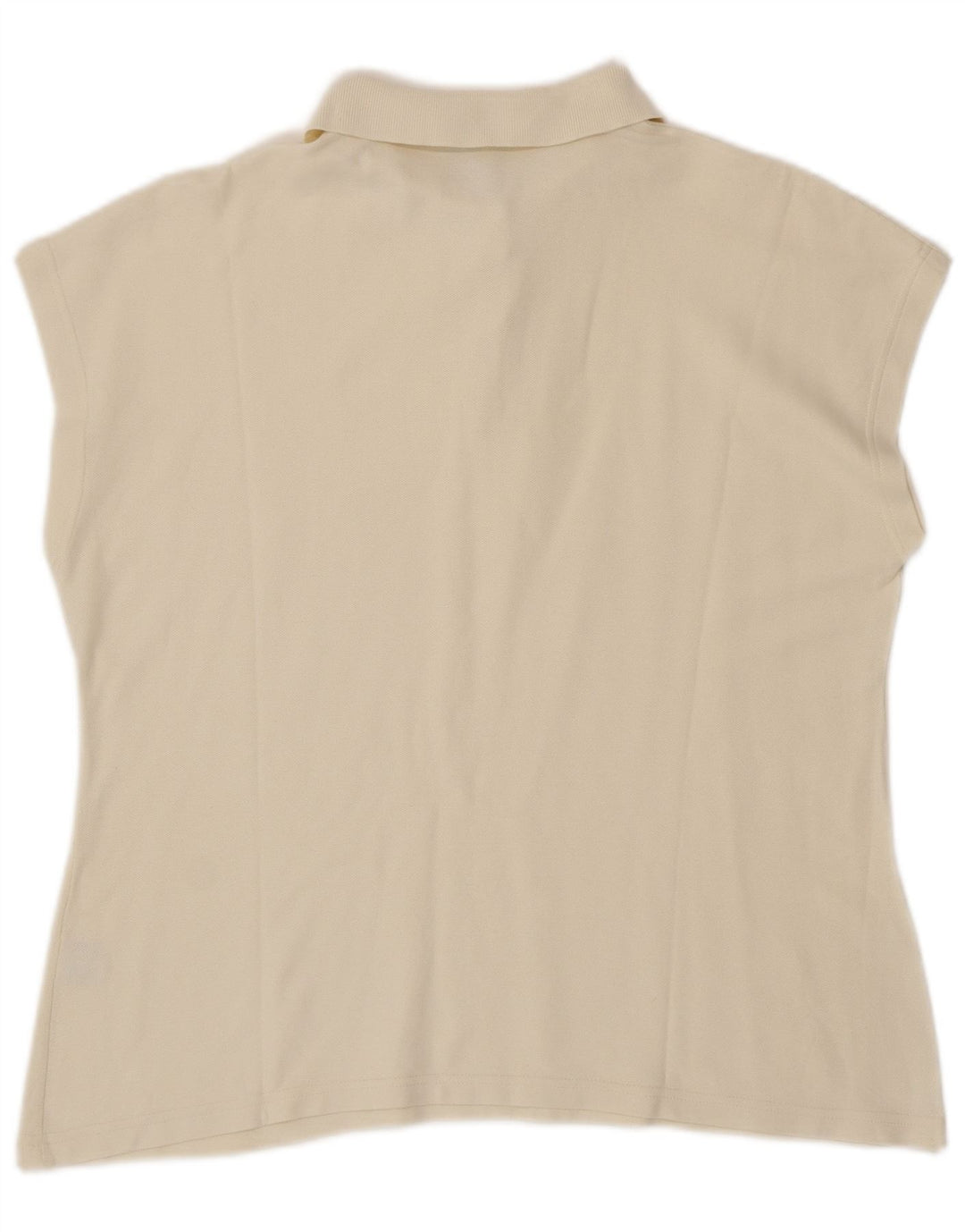 FILA Damen ärmelloses Poloshirt IT 54 2XL aus weißer Baumwolle