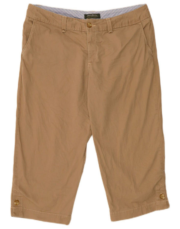 EDDIE BAUER Herren Bermudashorts US 12 Large W34 Beige Baumwolle