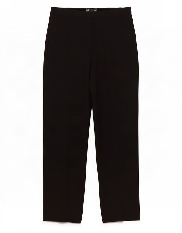 Marks & Spencer Damen Gerade Freizeithose UK 8 Small W27 L28 Schwarz