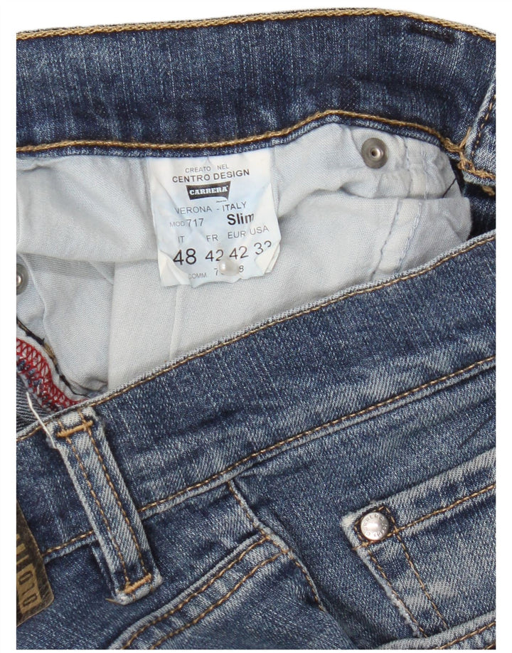 Carrera Herren 717 Slim Jeans IT 48 Medium W33 L31 Blaue Baumwolle