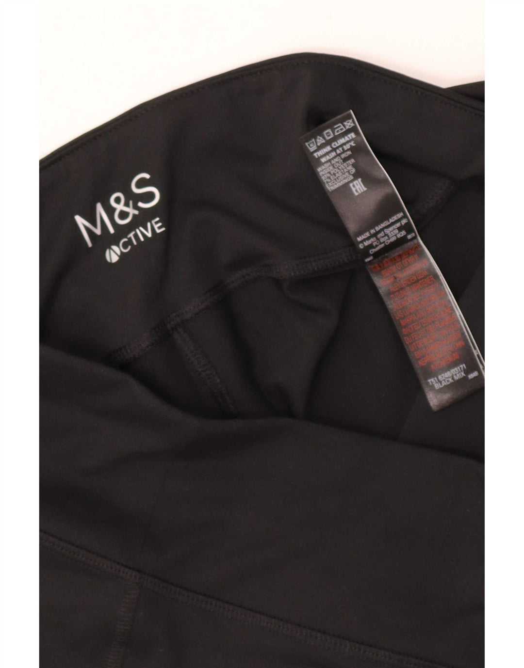 Marks & Spencer Damen Leggings UK 14 Large Schwarz Polyester