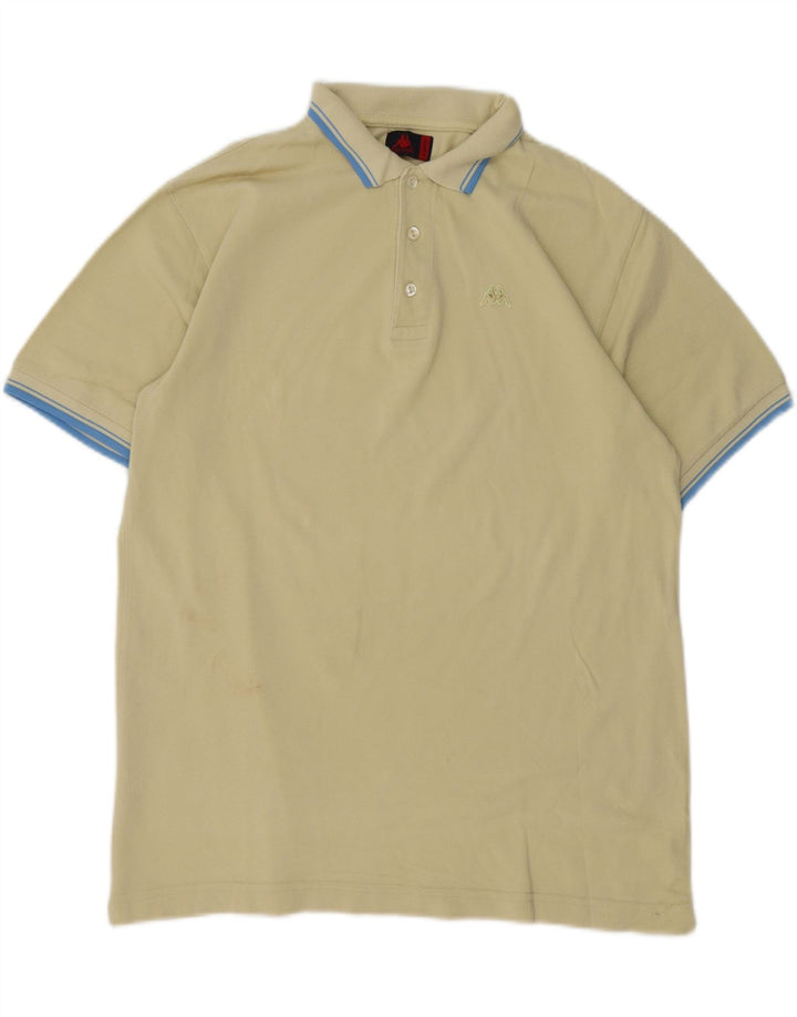 Kappa Herren Poloshirt XL Gelb Baumwolle