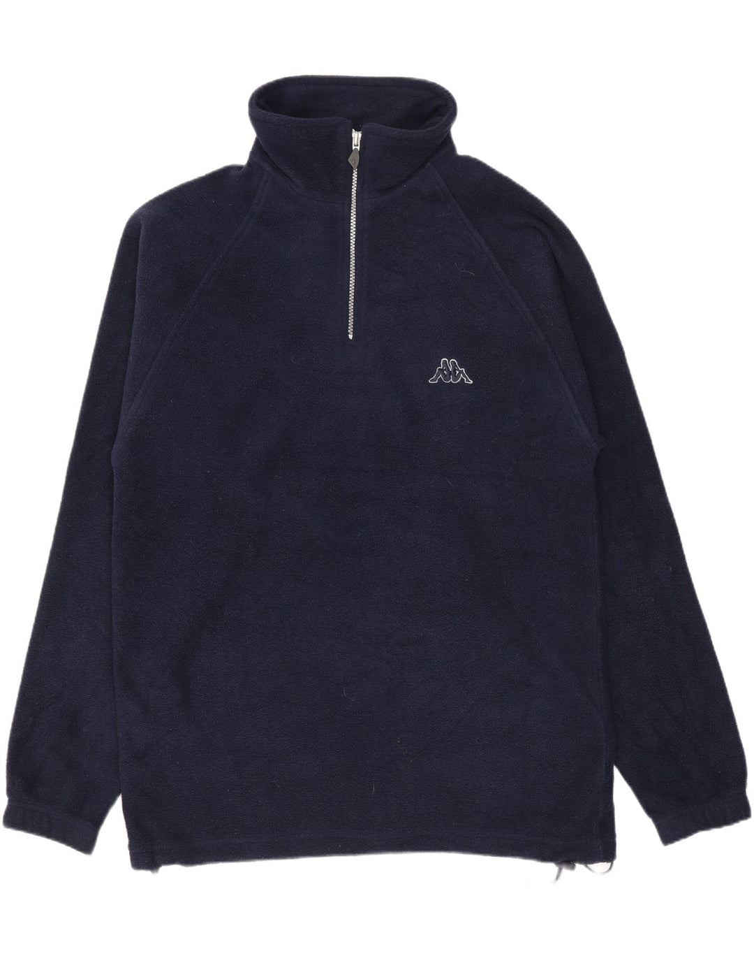 Kappa Herren-Fleecepullover mit Reißverschluss, Größe S, Marineblau