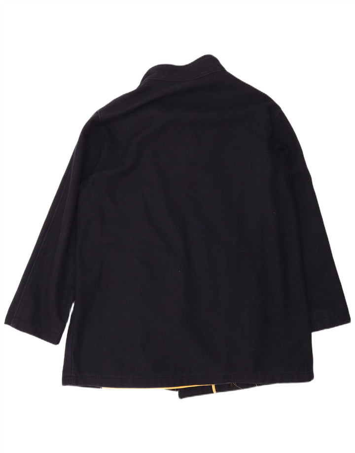 MARINA YACHTING Zweireihiger Herrenmantel IT 56 3XL Marineblaue Wolle