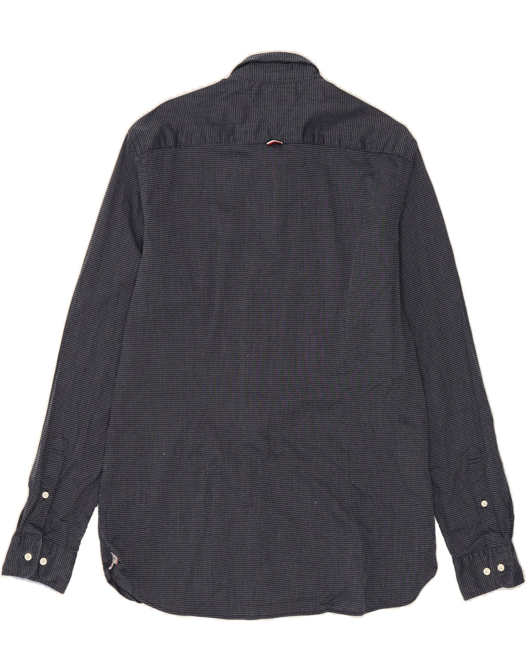 TOMMY HILFIGER Mens Slim Fit Shirt Medium Blue Check Cotton Vintage Tommy Hilfiger and Second-Hand Tommy Hilfiger from Messina Hembry 